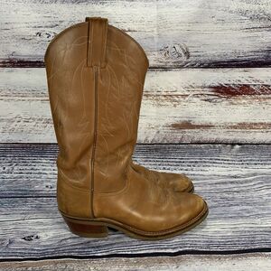 Tony Lama 4013 Brown Leather Western Cowboy Work Boots Men's 7.5 Women’s 9